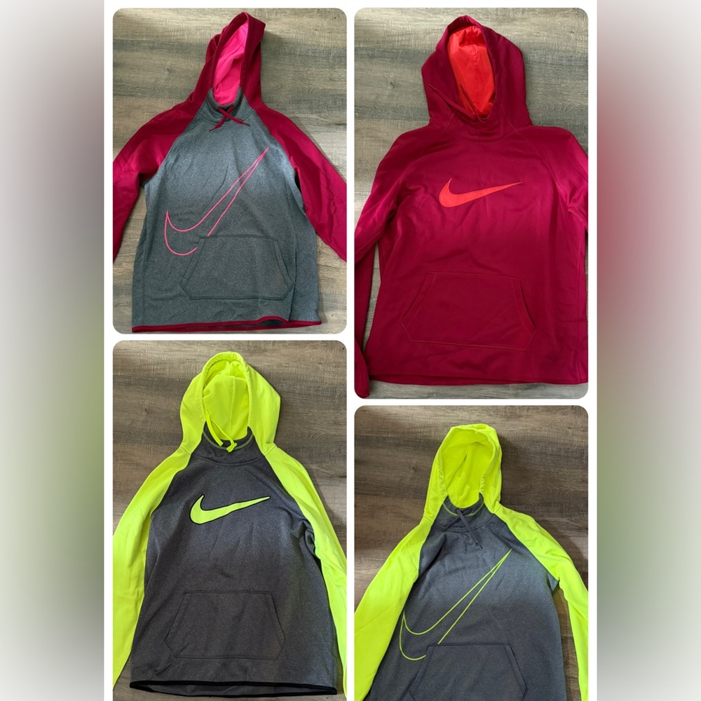 NIKE THERMA - FIT Sweatshirt Hoodie Women’s LARGE Cowl Neck SWOOSH Size L